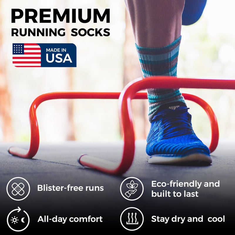 Wrightsock Running II Lo Quarter Running Socks for Men and Women â€“ Cushioned, Eco-Friendly and Anti Blister Socks with our Patented Double Layer Design - American Made, No Blisters Guaranteed - Image 3